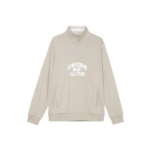 Конверс Ретро Quarter Zip Свитшот Мужской Хаки