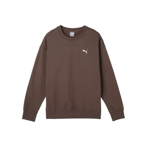 PUMA Кофейно-коричневый Унисекс Свитшоты