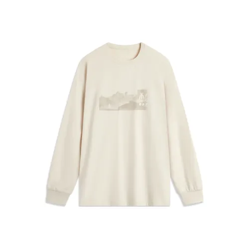 LINING Sports Life Collection Футболка Унисекс Овсяный Серый