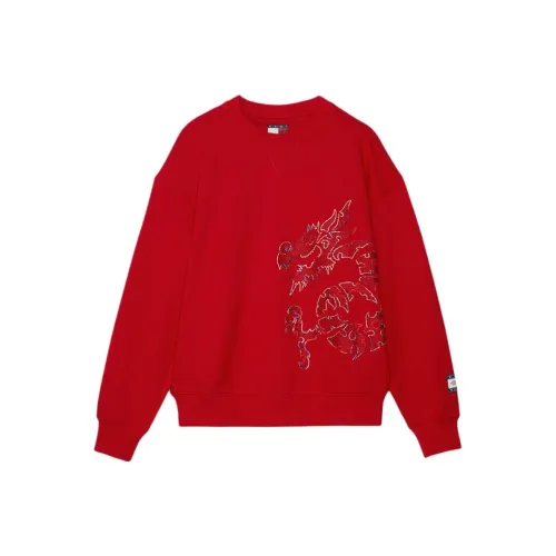 Tommy Hilfiger CLOT Co Branded Модель Настоящий красный XMP Унисекс Свитшоты