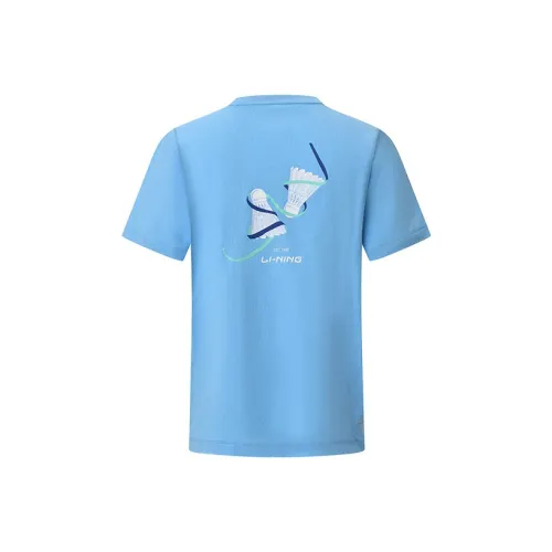 LINING Badminton Series T-Shirt Унисекс Light Sea Blue