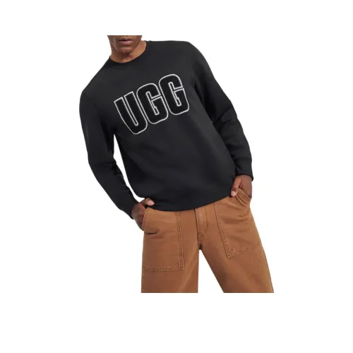 UGG Becker Uggfluff Логотип Crewneck Толстовка Мужской Серый