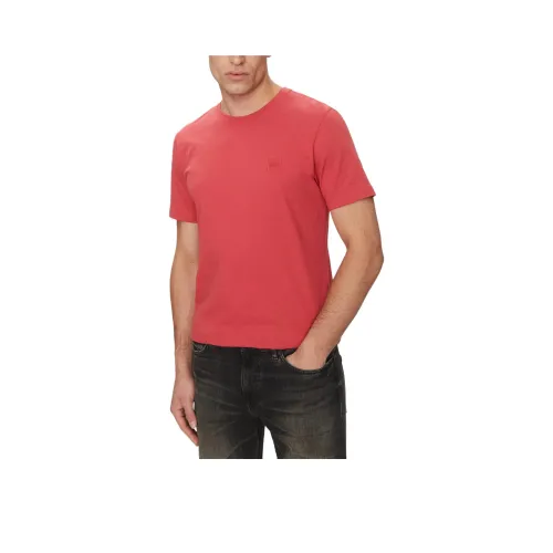 Hugo Boss Red Men's T-Shirts Hugo Boss Красные Мужские Футболки