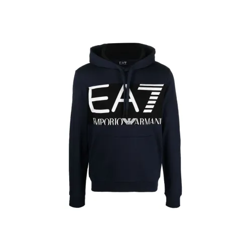 EMPORIO ARMANI EA7 Морской Синий Мужские Свитшоты