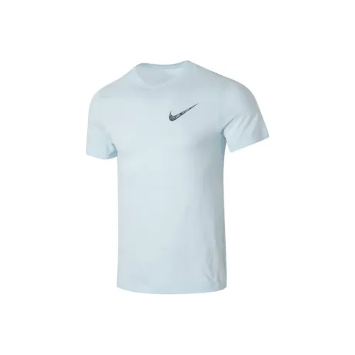 Nike Blue Men's T-Shirts Найк Синий Мужские Футболки