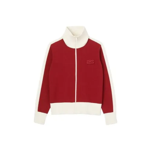 Sandro Два Тон KNIT Кардиган Толстовка Мужской Красный