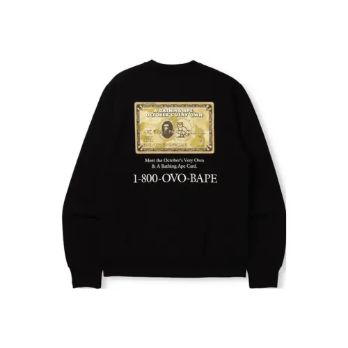 A BATHING APE x OVO совместный свитшот мужской