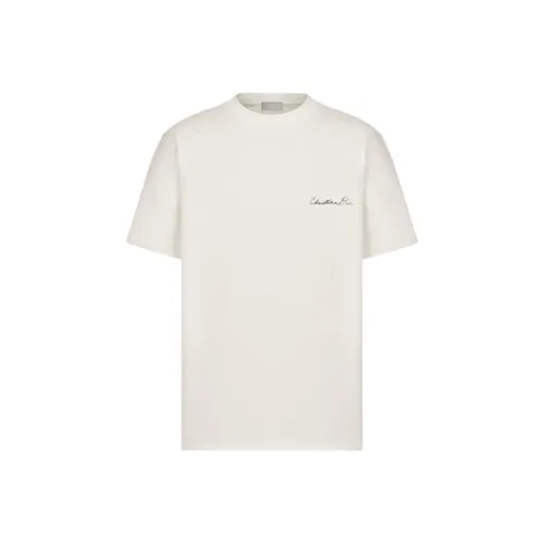 DIOR Экрю Мужская T-рубашка