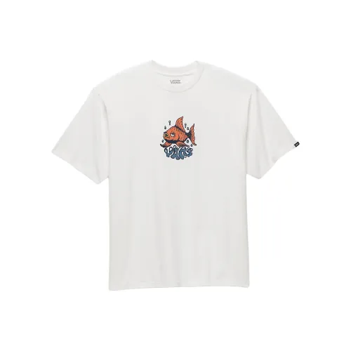 Vans SKATE CLASSICS FW24 Золотая рыбка T-рубашка унисекс белая