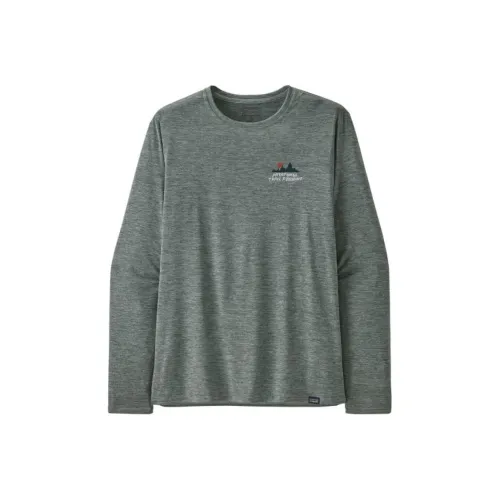 Patagonia Capilene Толстовка Мужская Серый Зеленый