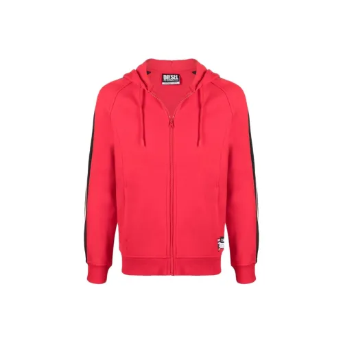 DIESEL Red Men's Sweatshirts DIESEL Красные Мужские Толстовки