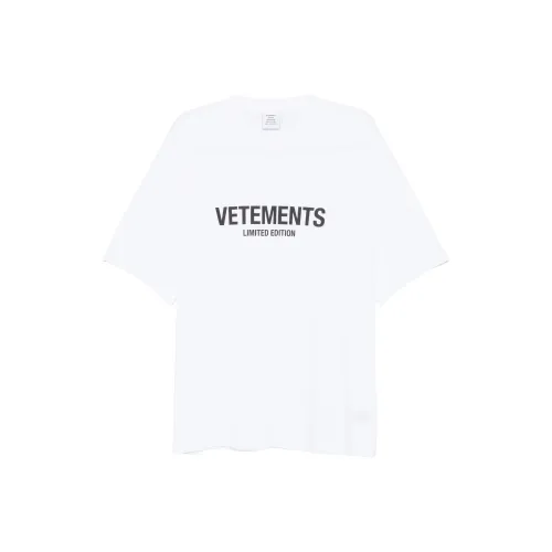 Vetements Белая Унисекс Футболка