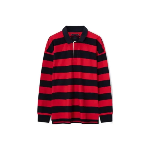 Tommy Hilfiger Черный Красный Полосы 0EV Мужские Свитшоты