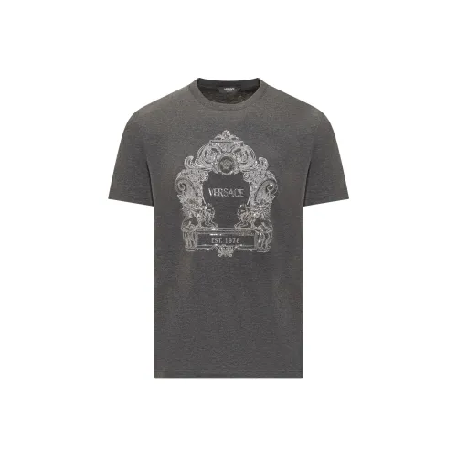 VERSACE Серые Мужские T-Рубашки