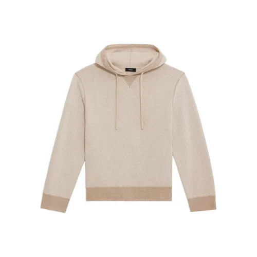 THEORY Оранжевый и Белый Многоцветный Мужской Свитшот