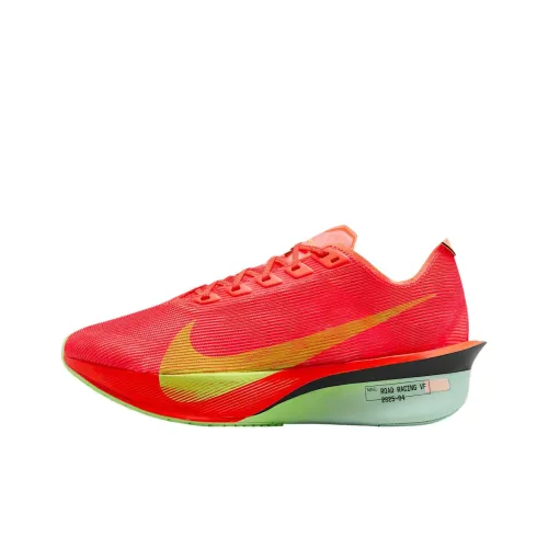 Nike VAPORFLY 4 Дышащий Поддержка Низкий Топ Повседневный Бег на длинные дистанции Для Городского Коммутирования Беговые кроссовки Женские Красный