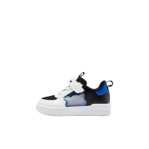 QIAODAN Противоскользящая устойчивая к истиранию низкий топ обувь для малышей черный белый Jordan для младенцев и малышей