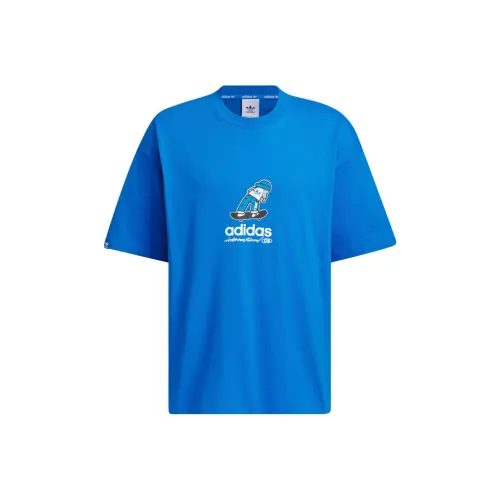 Adidas Originals CITY SKATE T-Shirt Мужская Рубашка Bird Feather Blue