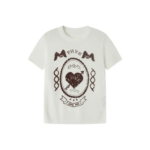 WULISHAONIAN T-Shirt Унисекс Белый