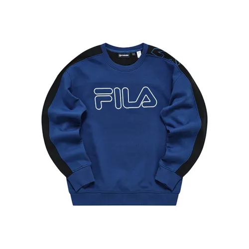 FILA FUSION Pearl Light Blue Men's Sweatshirts FILA FUSION Жемчужный Светло-Синий Мужские Толстовки