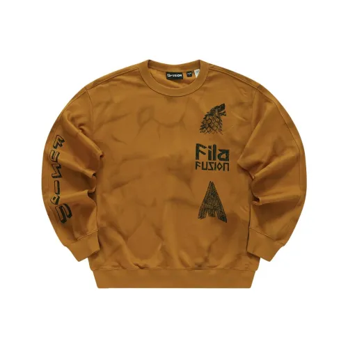 FILA FUSION Рабочий стиль Толстовка Мужской Leaves Turn Желтый