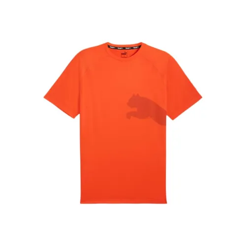 PUMA Training TrainBig Cat All Day Short-Sleeved T-Shirt Men's Red PUMA Training TrainBig Кошка All Day Короткий рукав Т-рубашка Мужская Красная