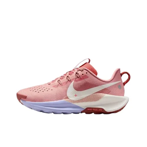 Nike Pegasus Trail 5 Slip-Resistant Abrasion-Resistant Low-Top Беговые кроссовки Женские Розово-бежевый