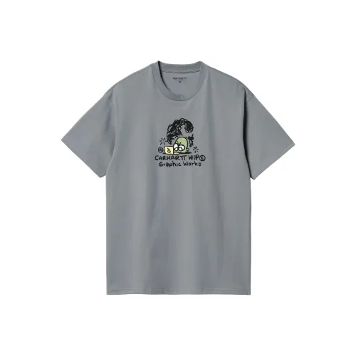 Carhartt WIP FW24 S S Graphic Works T-Shirt T-Shirt Unisex Голубино-серый