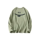 Пальма Зеленый (B Простой Улыбающийся Лицо Логотип на груди _B Простой Улыбающийся Лицо Логотип на спине)