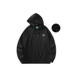 Чёрный с флисовой подкладкой толстовка