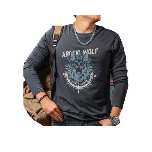 Seasonal Words T Рубашка Мужская Железо Серый