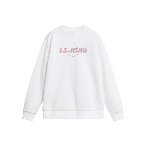 LINING Белый Унисекс Толстовки