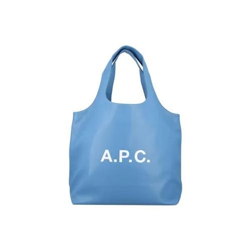 A.P.C Ninon Полиуретан с Полиэстер Тоут Сумка Сумка для покупок Сумка на плечо Женская Васильковый синий