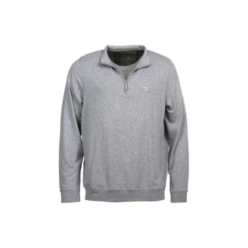 BARBOUR Batten Полузастежка Толстовка Мужской Серый