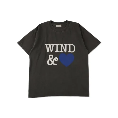 Wind And Sea Черная Унисекс Футболка