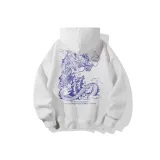 Белый, с капюшоном