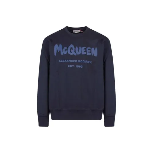 Alexander McQueen Синие Мужские Свитшоты