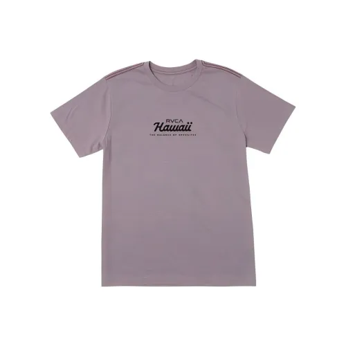 RVCA Серый Фиолетовый Мужская T-Рубашка
