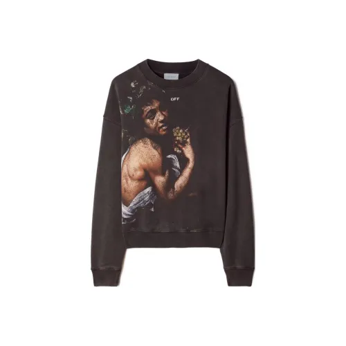 OFF Белый FW23 Толстовка Свободного кроя Мужской Черный