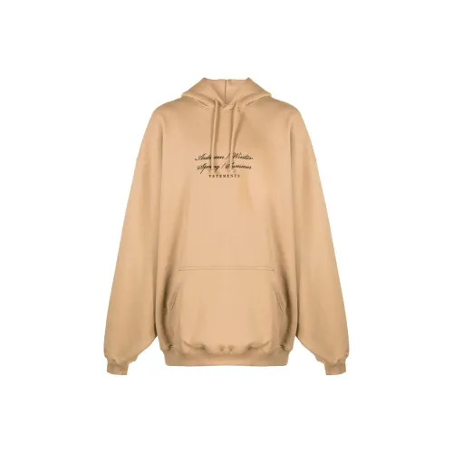 Vetements Толстовка Мужская Карамельный Коричневый
