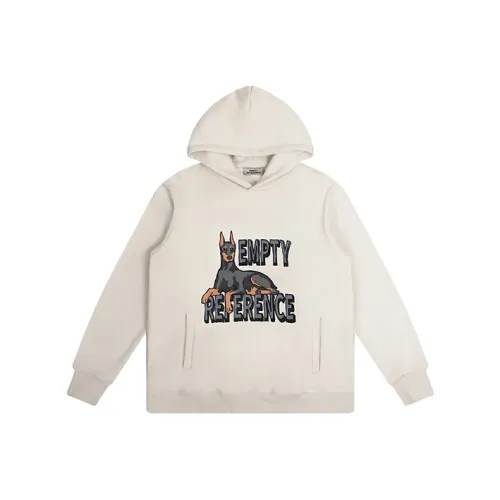EMPTY REFERENCE С капюшоном Свободный крой Обычный Толстовка Унисекс Серый