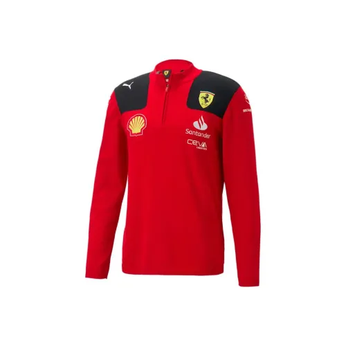 PUMA Scuderia Ferrari Red Men's Sweatshirts PUMA Scuderia Ferrari Красные Мужские Толстовки