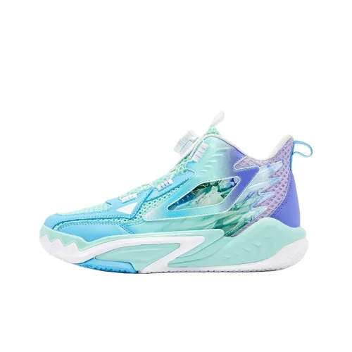 QIAODAN Assassin 2,0 Противоскользящий Устойчивый к истиранию Низкий Топ Детские Баскетбольные Кроссовки Тихий Синий Kunpeng Синий