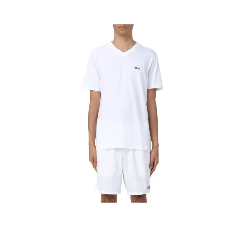 Hugo Boss Белая Мужская T-Рубашка