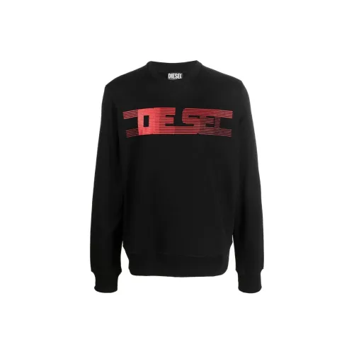 DIESEL Черные Мужские Свитшоты