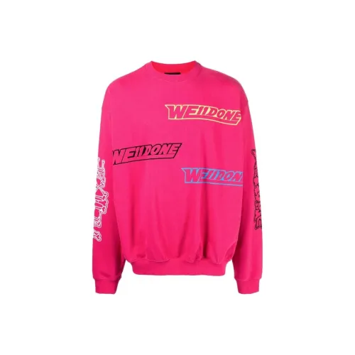 WE11DONE Розово-красный Унисекс Свитшоты