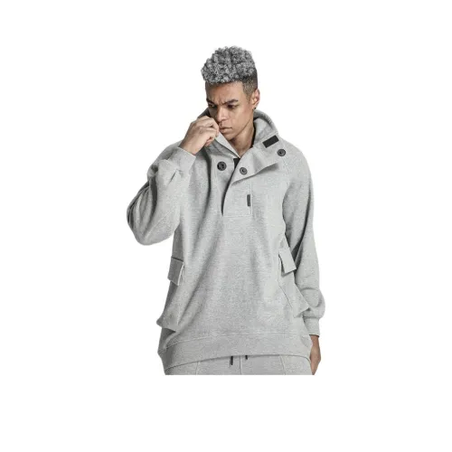 NORVINCY Модный Бренд Верхняя одежда Половина Открытая Воротник Без Капюшона Толстовка Унисекс