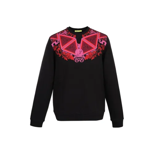 VERSACE JEANS Черный Красный Мужские Свитшоты