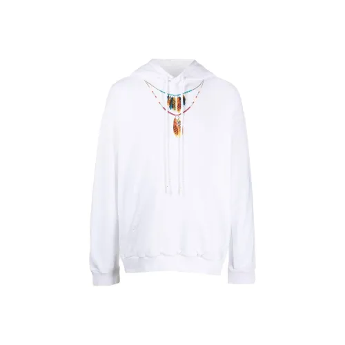 MARCELO BURLON Белый Мужской Свитшот