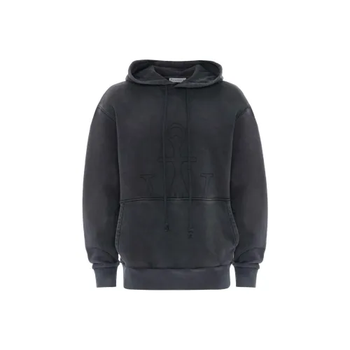 JW Anderson Выстиранный Черный Мужские Толстовки